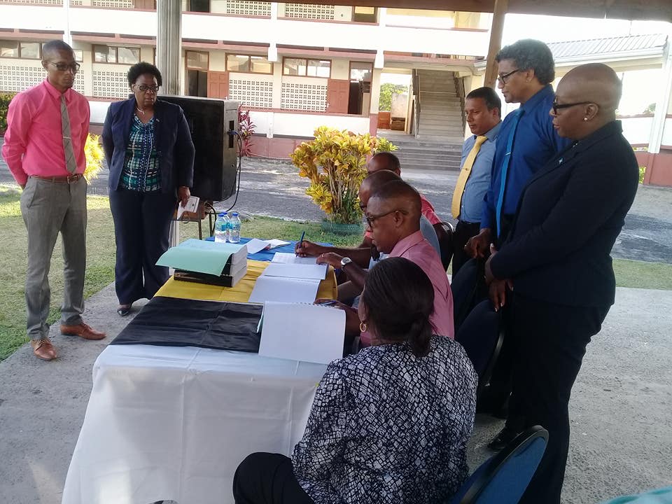 official Contract Signing Ceremony for The Reconstruction of The Choiseul Secondary School